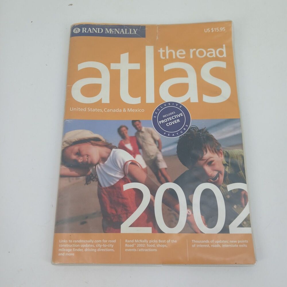 Vintage 2002 Rand McNally The Road Atlas United States Canada Mexico Map